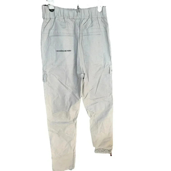 MANIERE DE VOiR Women Belted Zipper Pocket Cargo Pant Size 6 - Picture 4 of 9